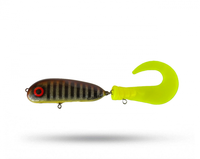 Brunnberg Lures BB Tail Sink - Rootbeer Tiger Stripe i gruppen Fiskedrag / Tailbeten hos Örebro Fiske & Outdoor AB (BB Sink Rootbeer Tiger)